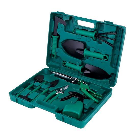 KIT HERRAMIENTAS JARDINERÍA ACERO