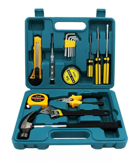 KIT CAJA HERRAMIENTAS MANUALES 15 PIEZAS