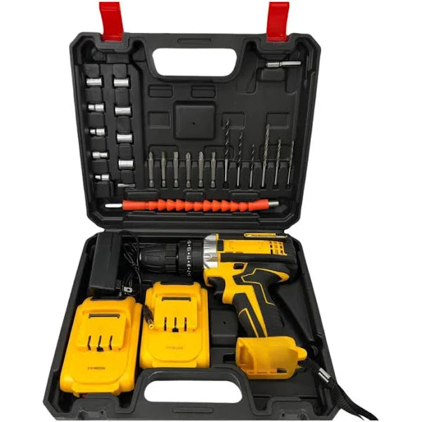 TALADRO INALÁMBRICO 2 BATERÍAS 48V MÁS ACCESORIOS