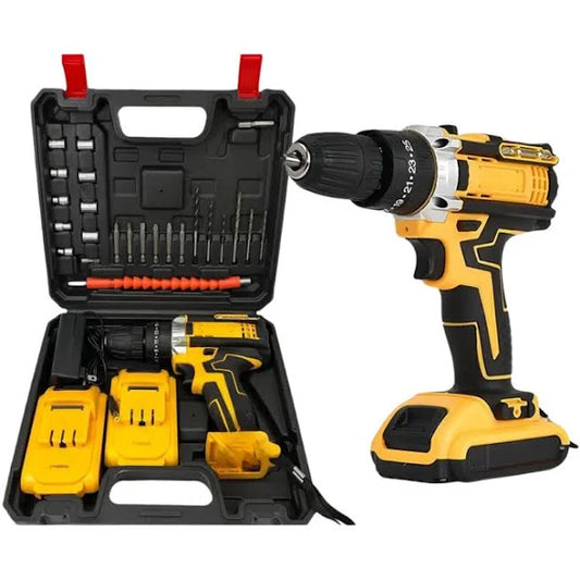 TALADRO INALÁMBRICO 2 BATERÍAS 48V MÁS ACCESORIOS