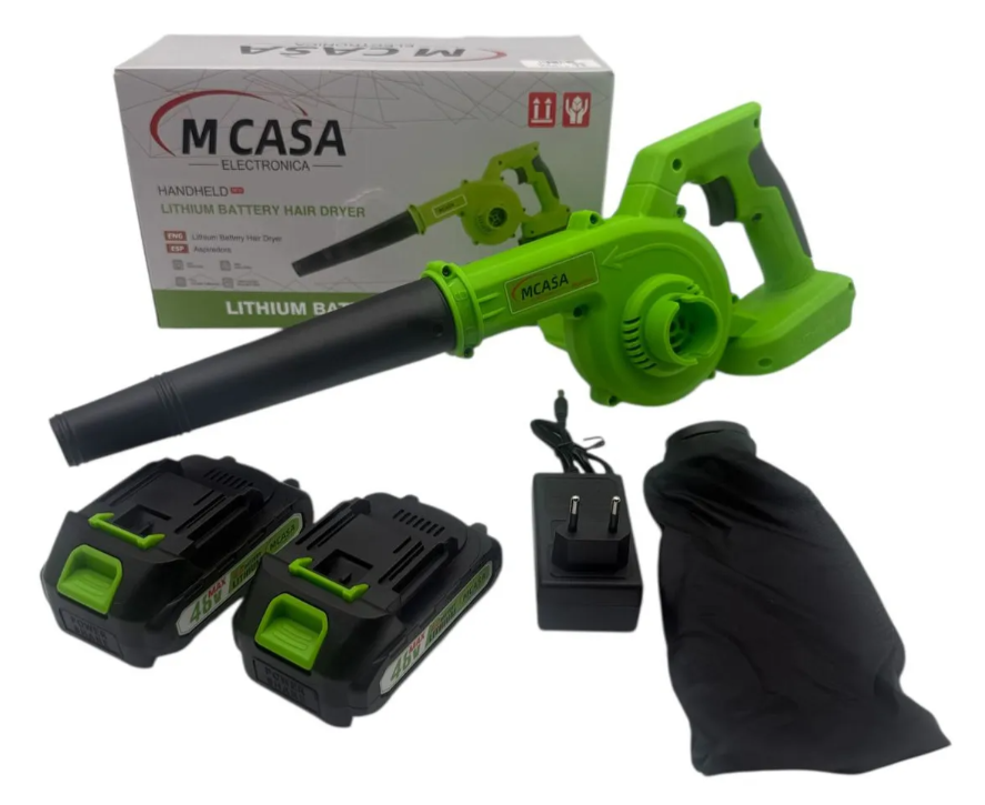 SOPLADOR INALAMBRICO POTENTE 2 BATERÍAS MCASA 48V