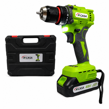 TALADRO INALAMBRICO 10MM MCASA 2 BATERIAS 48V