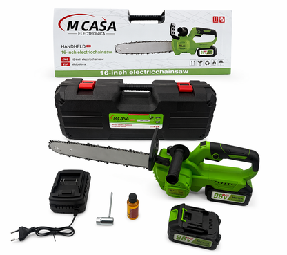 MOTOSIERRA INALÁMBRICA 16 PULGADAS 2 BATERÍAS MCASA