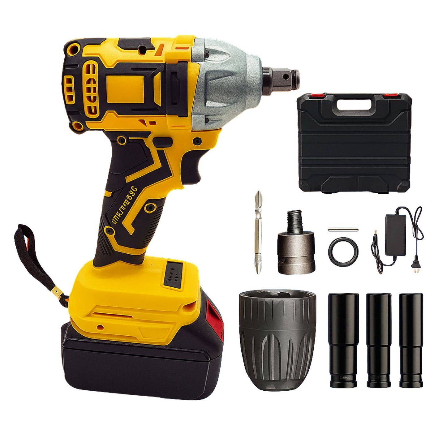 LLAVE DE IMPACTO 2 BATERÍAS 320NM CON MANDRIL Y MALETA