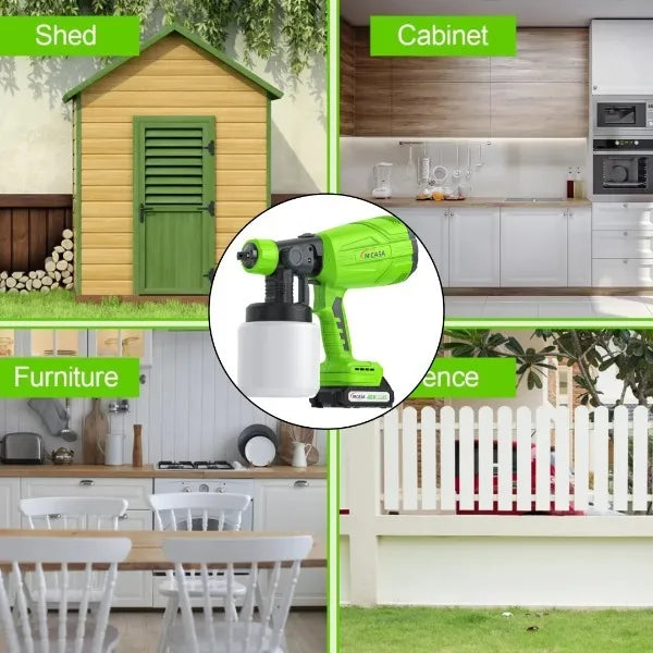 PISTOLA PINTURA INALÁMBRICA 2 BATERÍAS MCASA