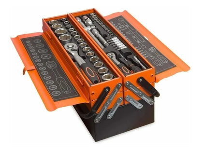 CAJA HERRAMIENTAS 85 PIEZAS 5 NIVELES