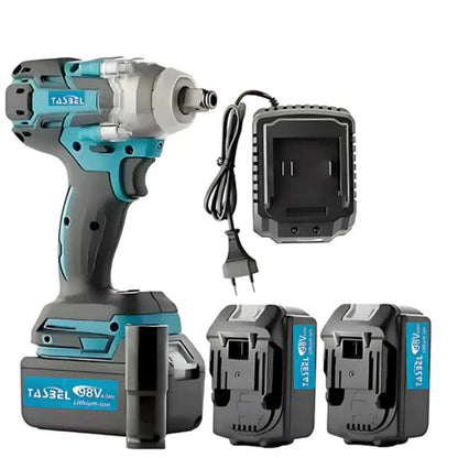 LLAVE DE IMPACTO TASBEL™ 2 BATERÍAS 98V MÁS MALETA Y ACCESORIOS