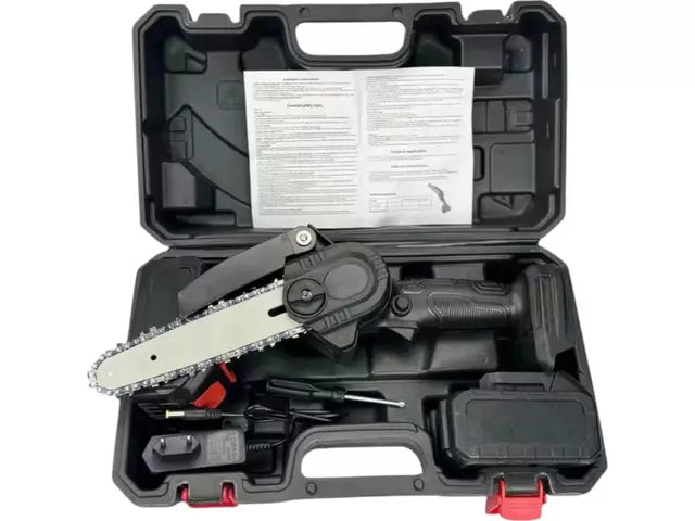 MINI MOTOSIERRA 6" INALÁMBRICA 2 BATERÍAS